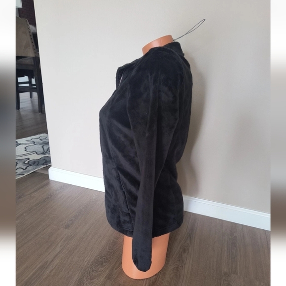 Free Country Faux Fur Jacket Women's Size Small Black Fuzzy Full Zip - Picture 4 of 7